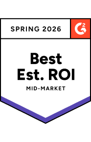 G2 Best Est. ROI Mid-Market Spring 2026