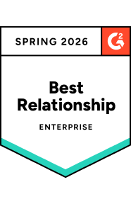 G2 Best Relationship Enterprise Spring 2026